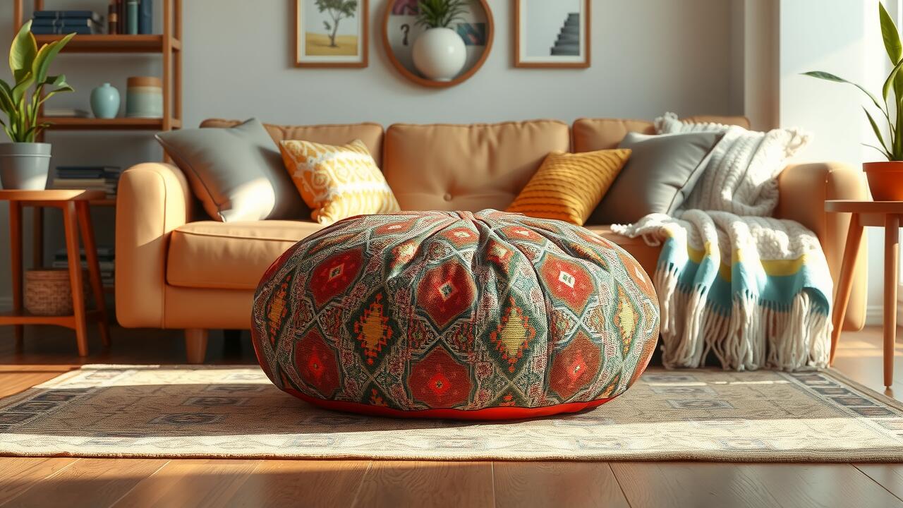 How to Style Your Living Room with Kilim Poufs