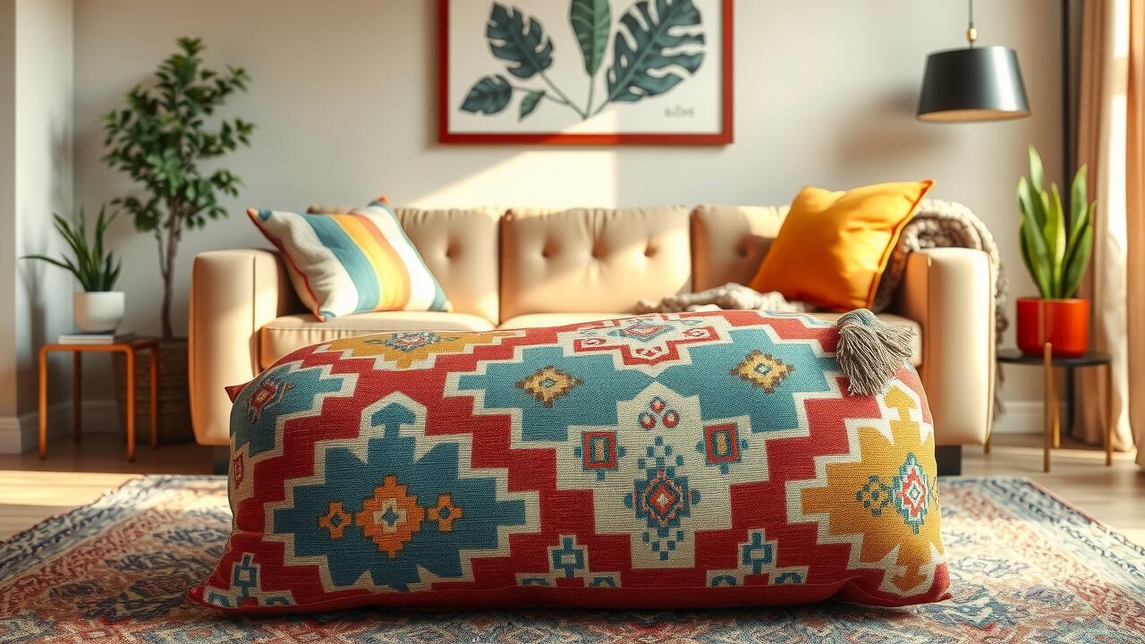 Round Up of Colorful Kilim Poufs for Every Decor Style